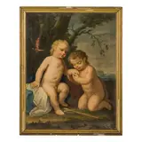 Jacopo Amigoni, Gesù Bambino e San Giovannino, oil on canvas