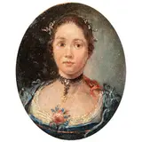 Paolo Borroni, Ritratto di gentildonna, oil on copper