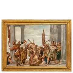 Il martirio di San Sebastiano by Valentin Lefebvre, oil on canvas, offered Nov 2022
