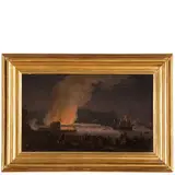 L'assedio di Tolone by Nicolas-Antoine Taunay, oil on canvas, offered Nov 2022