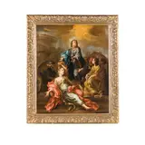 La morte di Saffira by Giacomo del Pò, oil on canvas, offered Nov 2022
