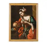 Giuseppe Bonito, Carità Romana, oil on canvas