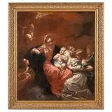 Livio Mehus, Matrimonio mistico di Santa Caterina, oil on canvas