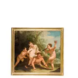 Antonio Bellucci, Giochi di putti con satiro, oil on canvas