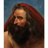 Pietro Benvenuti, Studio di testa, oil on canvas
