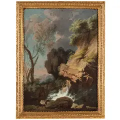 Paesaggio by Gaetano Martoriello, oil on canvas, offered Nov 2022