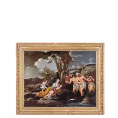 Latona by Giulio Carpioni, oil on canvas, offered Nov 2022