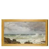 Francesco Lojacono, Palermo, 1838 - 1915 / Marina / Firmato F Lojacono in basso a destra