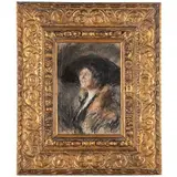 Antonio Mancini, Albano Laziale, 1852 - Roma, 1930 / Ritratto di nobildonna / Firmato A. Mancini in basso a sinistra