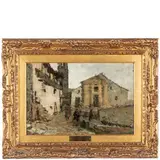 Leonardo Bazzaro, Milano, 1853 - Miazzina, 1937 / Verso sera / Firmato Bazzaro in basso a destra, oil on panel