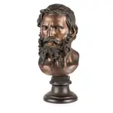 Vincenzo Gemito, Napoli, 1852 - 1929 / Testa di filosofo / Firmato Gemito e timbro Fonderia Gemito Napoli sul retro