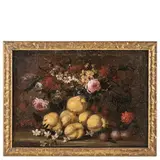 Angelo Maria Rossi, Coppia di nature morte, oil on canvas