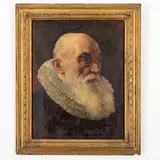 Nicolò Barabino, Genova, 1832 ; Firenze, 1891 / Ritratto di gentiluomo / Firmato N Barabino in basso a destra