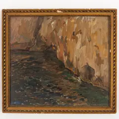 Enrico Gargiulo, Napoli, 1881 ; 1948 / Scogliere di Capri / Firmato E Gargiulo in basso a destra, oil on canvas