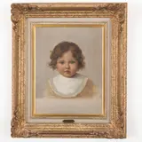 Luigi Gainotti, Parma, 1859 ; Genova, 1940 / Ritratto di bambino, oil on canvas