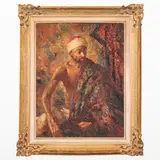 Sergio Cirno Bissi, Carmignano, 1902 ; Firenze, 1987 / Figura orientale / Firmato Sergio Bissi e datato Roma 1941 in alto a sinistra sul retro, oil on panel