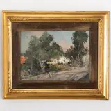 Romolo Leone, Attivo a Napoli nel XX secolo / Paesaggio / Firmato Romolo Leone, Napoli in basso a sinistra, oil on panel