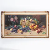 Gavirate, 1900 ; 1981 / Trionfo di frutta, natura morta / Firmato A Graziani in basso a sinistra by Alfio Paolo Graziani, oil on canvas, offered Dec 2022