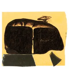 Morro D'alba 1949 / Senza titolo, 1987 by Enzo Cucchi, mixed media on paper, offered Dec 2022