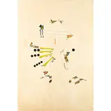 Gianni-Emilio Simonetti, 1940 / Bredouille, 1969, mixed media on canvas