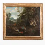 Paesaggio con Mercurio ed Erse by Jean-François Millet, oil on canvas, offered Feb 2023