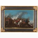 Battaglia by Carlo Coppola, oil on canvas, offered Feb 2023