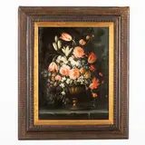 Giuseppe Pesci, Vaso di fiori, oil on canvas