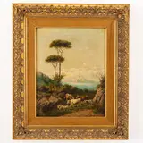 Antonio Milone, Napoli, 1834 - 1919 / Animali al pascolo / Firmato A Milone in basso a sinistra, oil on canvas