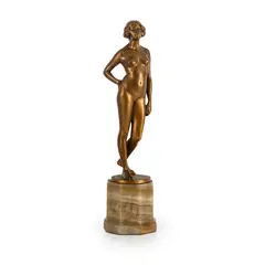 Eugen Wagner, 1871 - 1942 / Nudo femminile / Firmato Eug Wagner fec sulla base, bronze