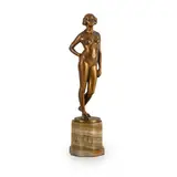 Eugen Wagner, 1871 - 1942 / Nudo femminile / Firmato Eug Wagner fec sulla base, bronze