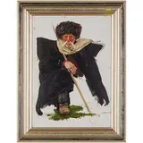 Zemlyanye Khutory, 1926 - Kiev, 2003 / Studio di ussaro by Victor Vasilievich Shatalin, oil on cardboard, offered Apr 2023