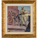 Georgy Stepanovich Melikhov, Kharkiv, 1908 - Kiev, 1985 / Soldato con fucile