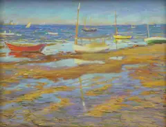 Midday Reflections by George Thomas, Pastel on Paper, offered Aug 2022