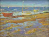 George Thomas, Midday Reflections, Pastel on Paper