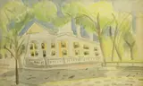De Hirsh Margules, Hadwen House – Nantucket,, Watercolor on Paper