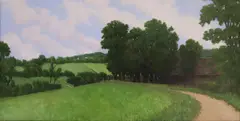 A Summer’s Day Near Woolhampton, by Donald Jurney, circa 1999, Oil on Canvas, offered Aug 2022