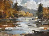 David Lazarus, New England Fall Riverscape,