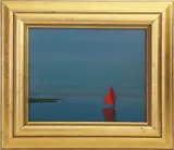 Robert Stark Jr., Lone Red Sail Off Headland