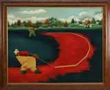 Lowell Herrero, Cranberry Harvest, Acrylic on Canvas