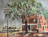 Georgina Klitgaard, The Pacific Club, Oil on Canvas