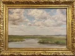 The Inlet by Edmund H. Garrett, Oil on Artist Board, offered Aug 2022