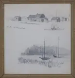 Eastman Johnson, Fishing Shacks, Nantucket