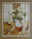 Peter Guarino, Potted Orchid, Oil on Canvas