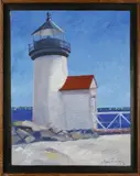 Miguel Hernandez, Brant Point Light, Oil on Canvas