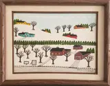 Christmas in Rockville-1977 by Michael Joseph Falco, 1977, Oil on Canvas, offered Feb 2021