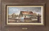 Fisherman’s Shack by Melvin Orville Miller Jr, Oil on Canvas, offered Feb 2021