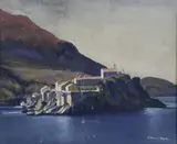St. Stefen, Yugoslavia by Louis J.Kaep, Tempera on Artist Board, offered Feb 2021