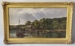 The River Stour by Frederick William Watts, Oil on Canvas, offered Feb 2021