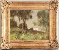 Summertime by Frank Handlen, Oil on Board, offered Feb 2021