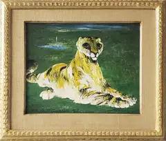 Golden Tiger, 1962 by Darrell Austin, 1962, Oil on Canvas, offered Feb 2021